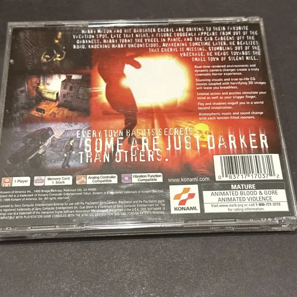 Silent Hill PS1 1999 Black Label CIB Reg Card One Owner Excellent SLUS-00707